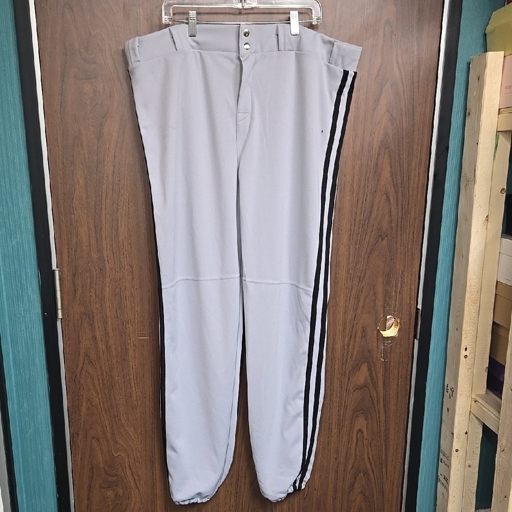 Sportsphere Size XXXL Light Grey and Black Baseball Pants